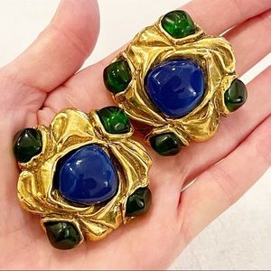 CHRISTIAN LACROIX LARGE LUXURY EAR CLIPS MADE IN FRANCE